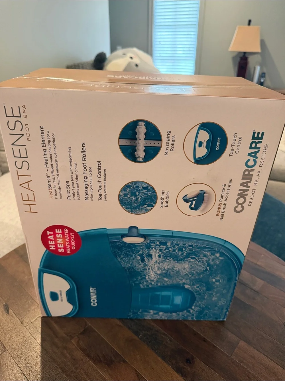 Conair Heatsense Foot Spa - Blue